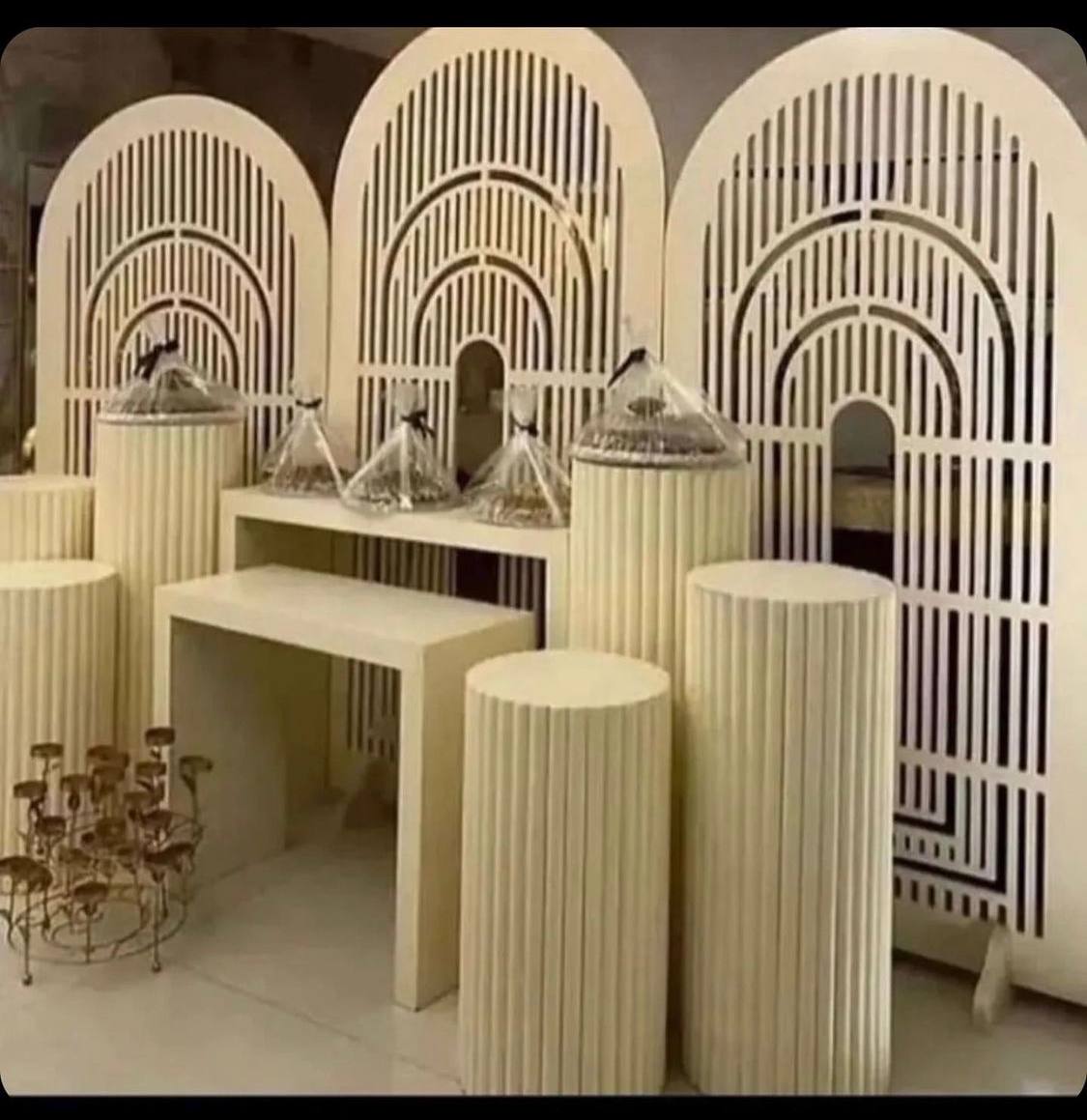 Some of our reception corner works