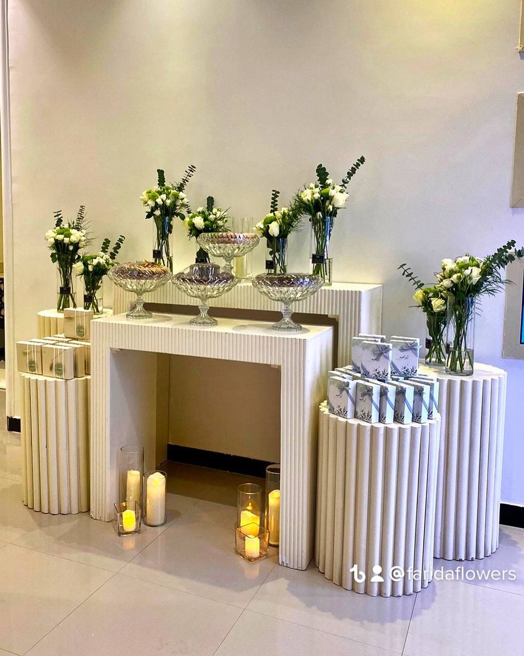 Some of our reception corner works