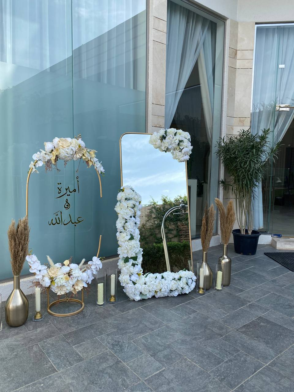 Some of our reception corner works