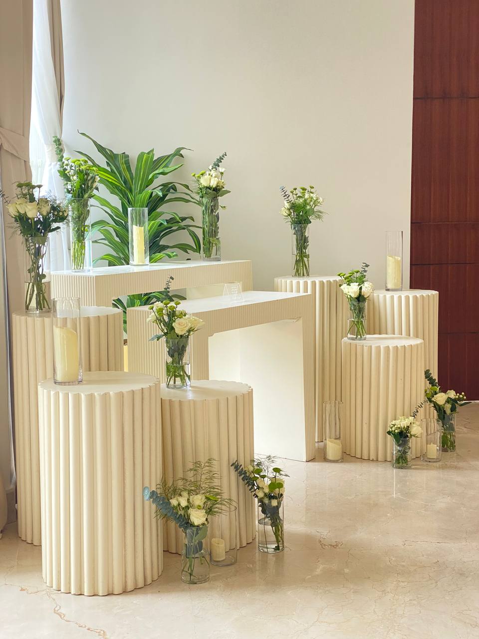 Some of our reception corner works