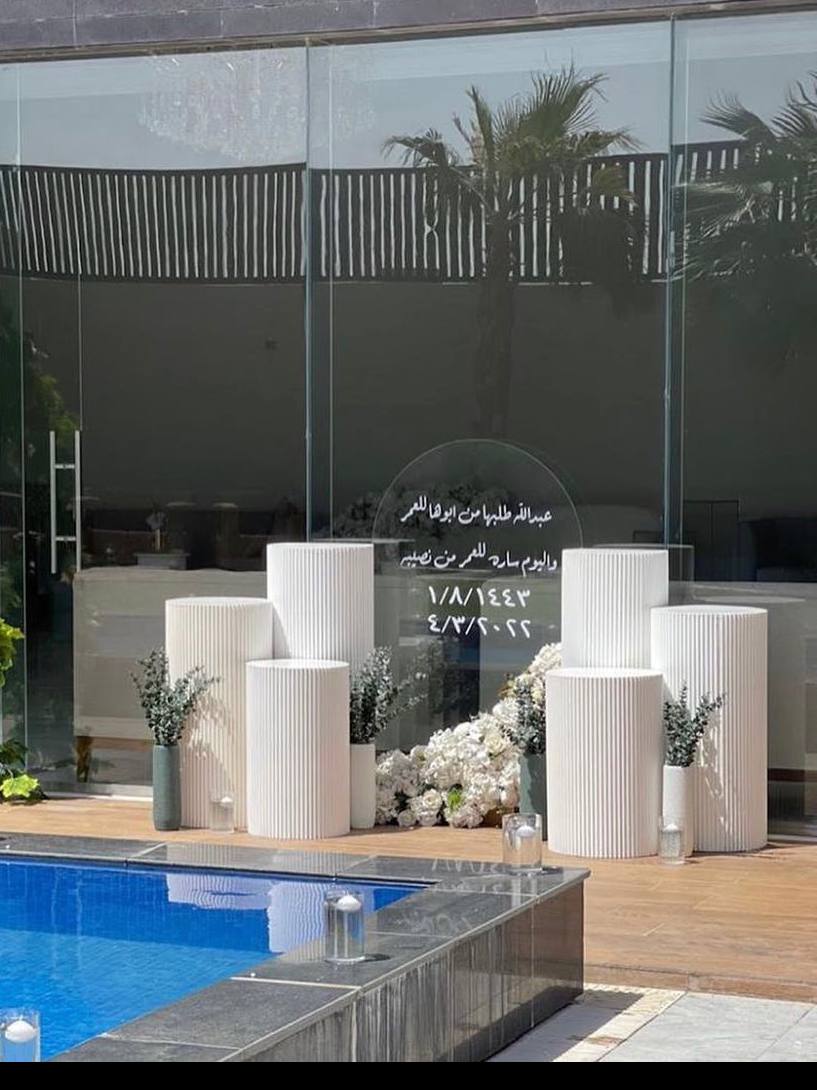 Some of our reception corner works