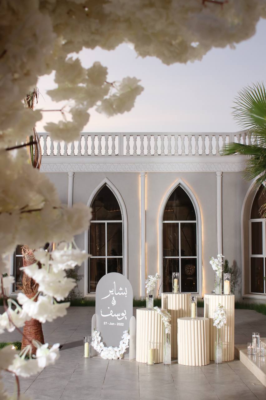 Some of our reception corner works