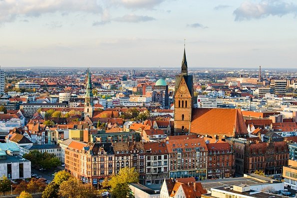 Utkikk over Hannover, Tyskland