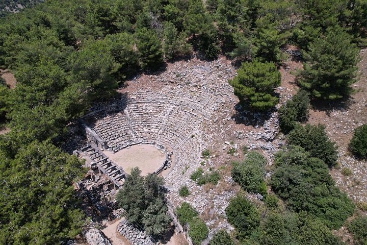 Amfiteater i Priene, Tyrkia