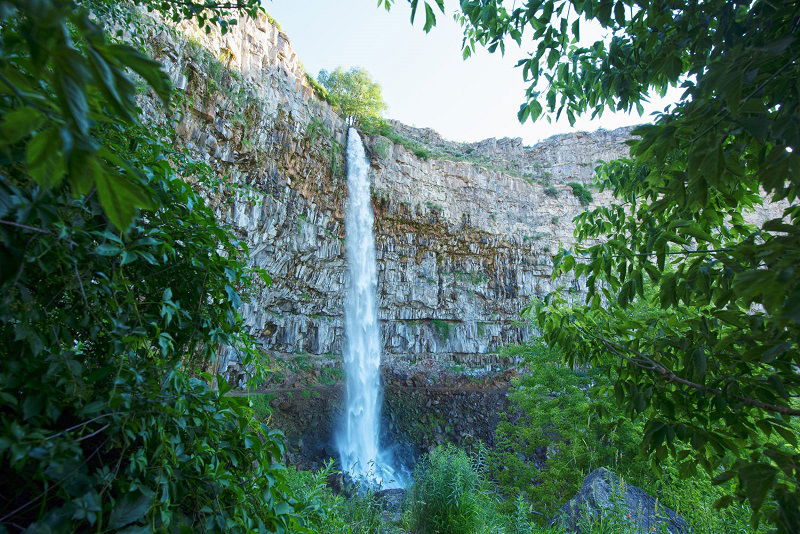 Perrine Coulee Waterfall i Idaho, USA