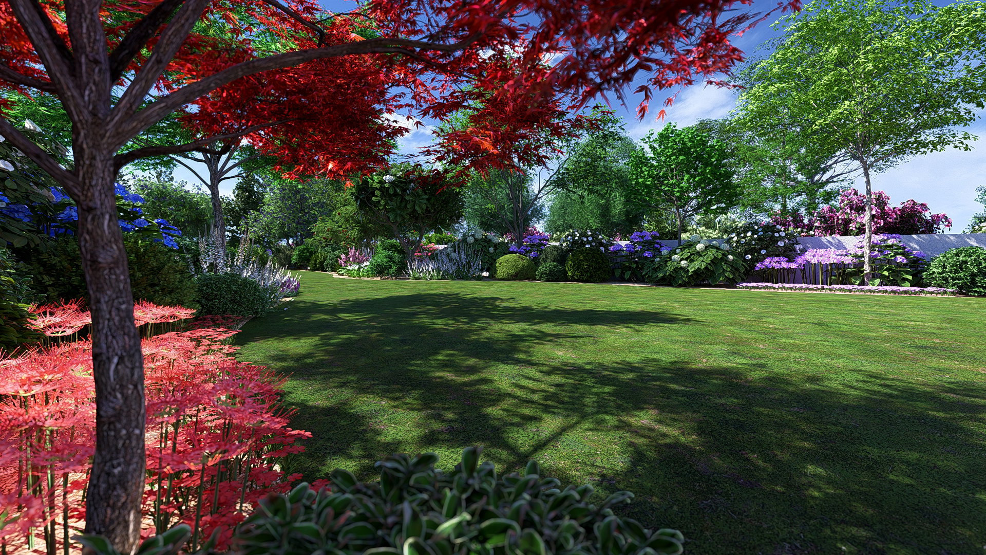 4 universes in the same garden.