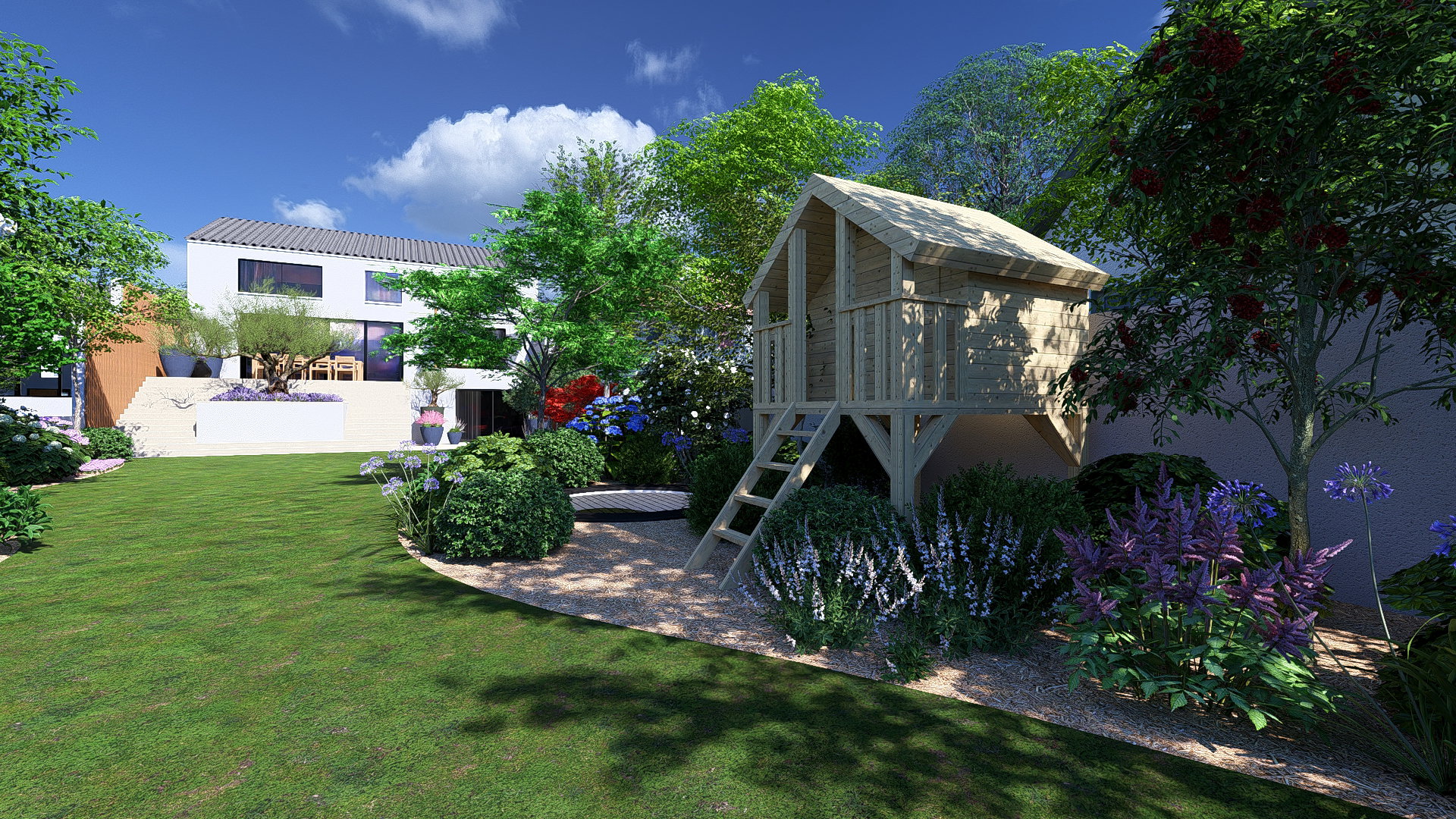 4 universes in the same garden.