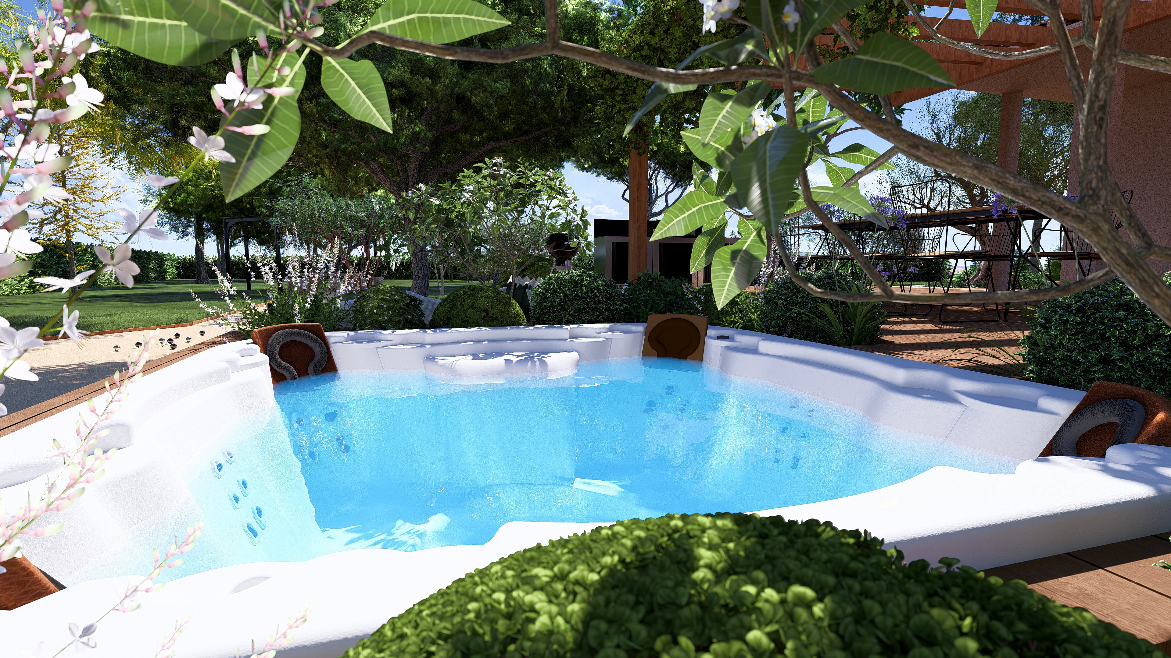 A path that serves as a pétanque ground