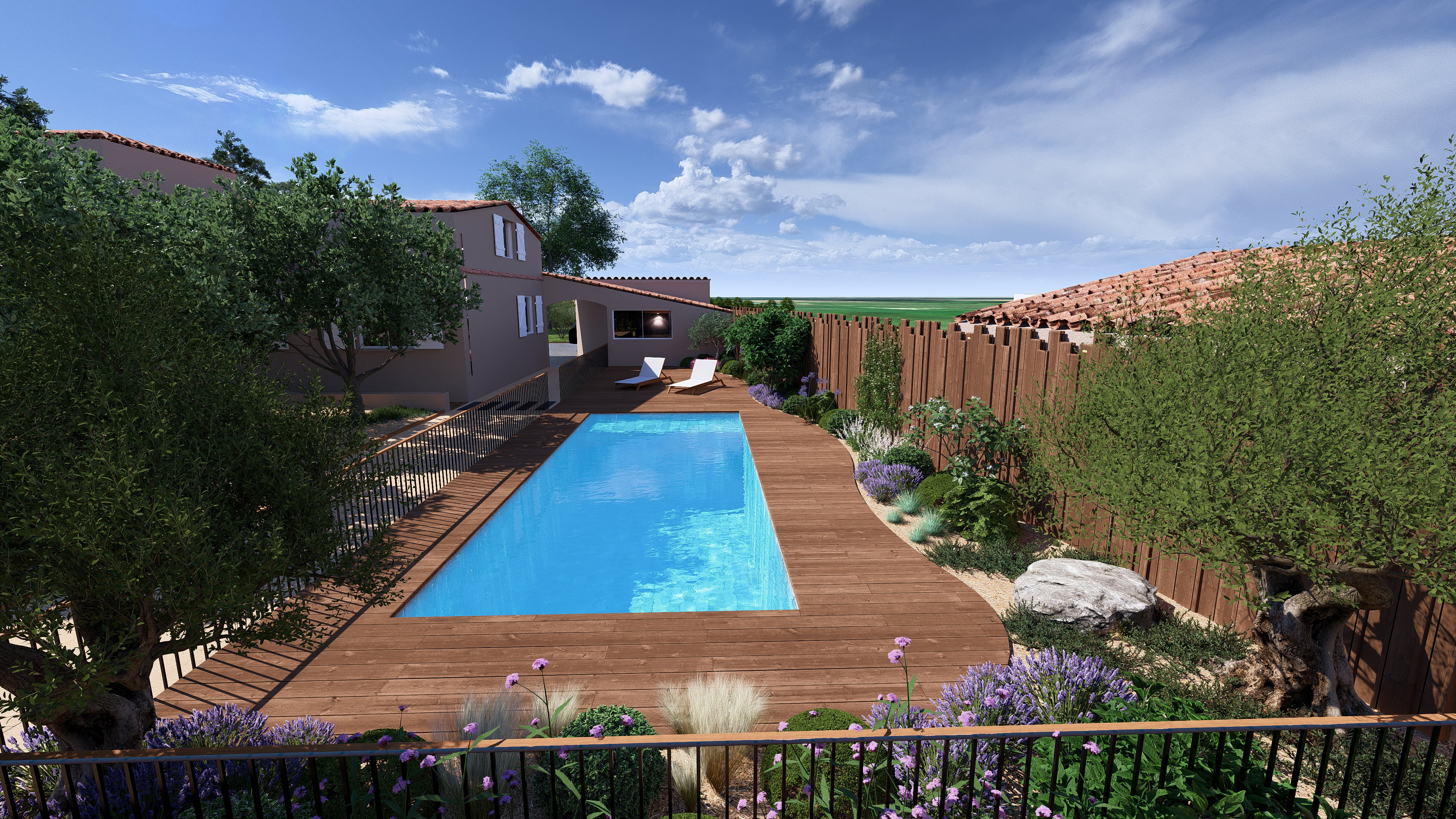 A path that serves as a pétanque ground