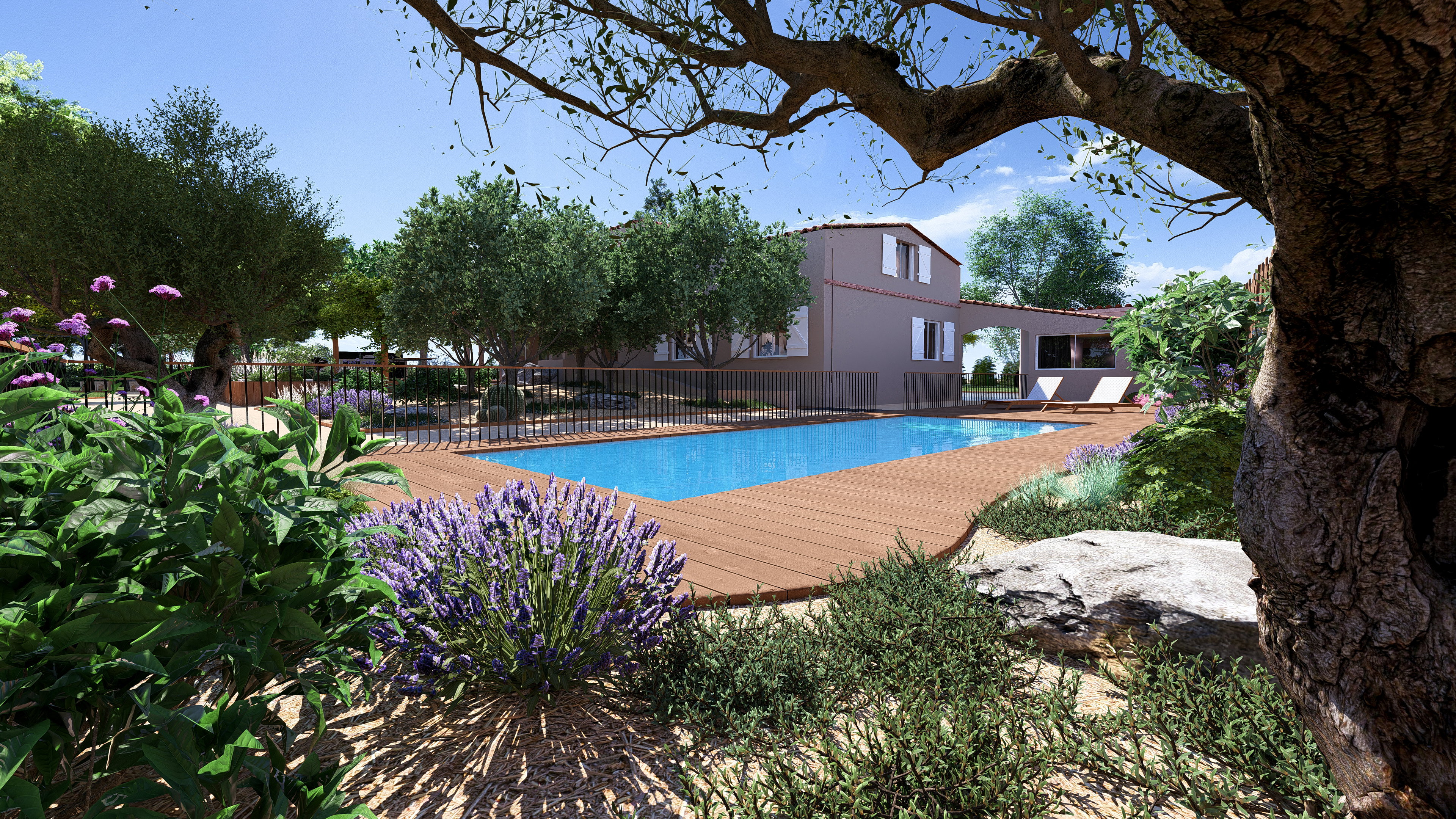 A path that serves as a pétanque ground