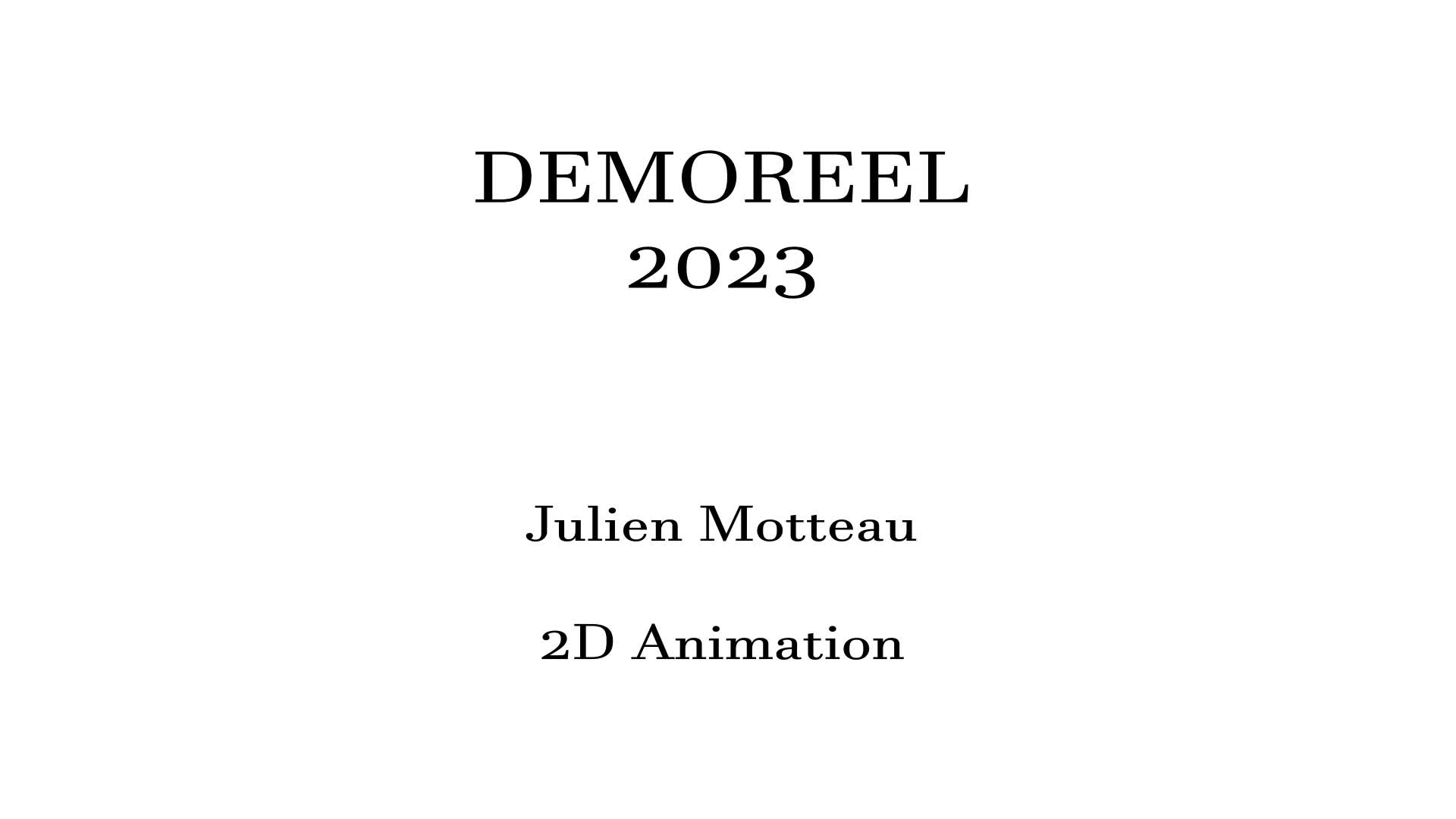 Demo reel  thumbnail