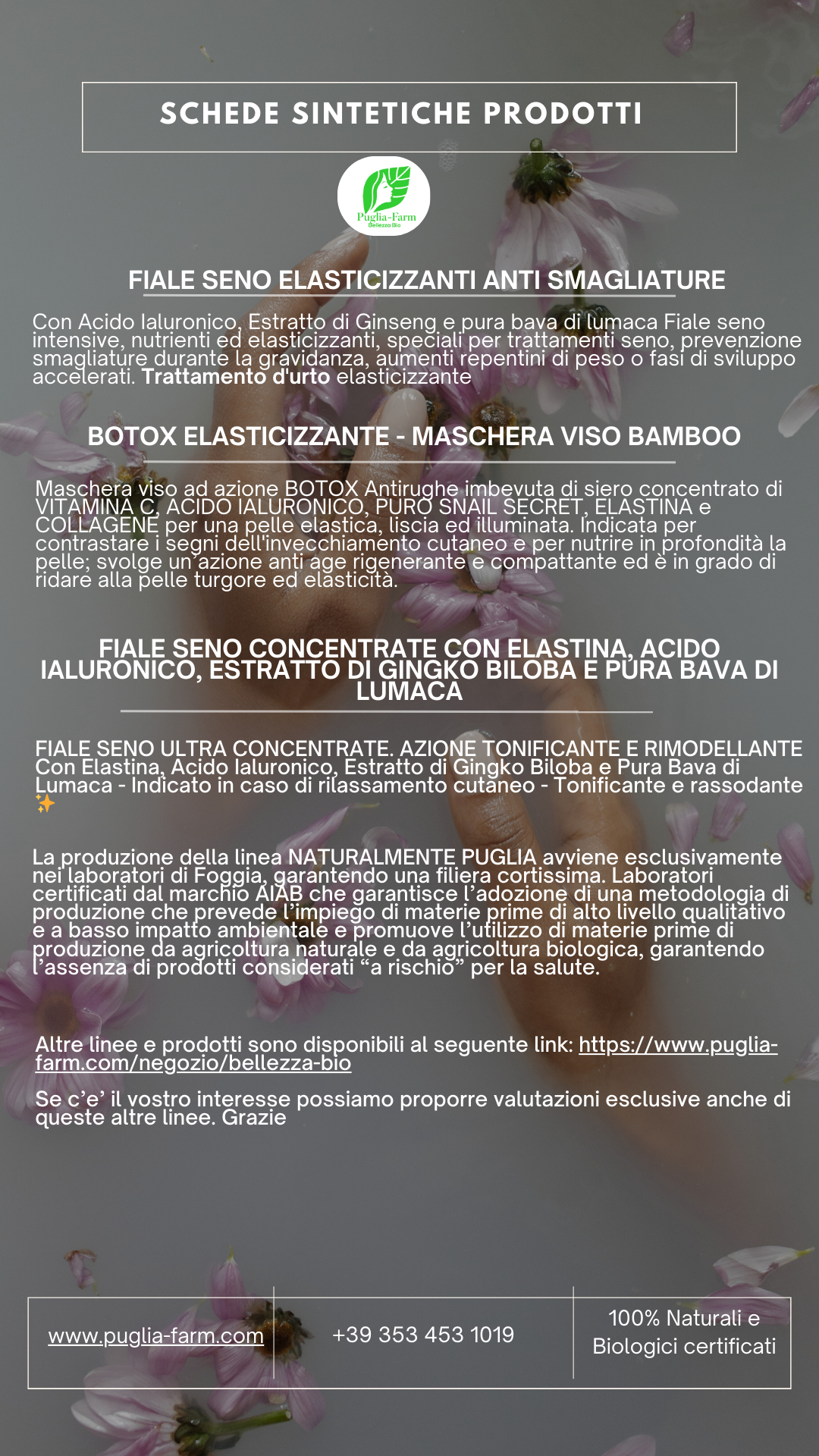 NATURALMENTE PUGLIA PRODUCT LIST