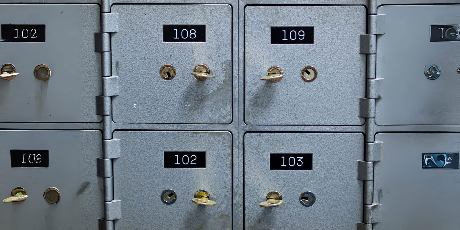 Specially designed safe deposit box