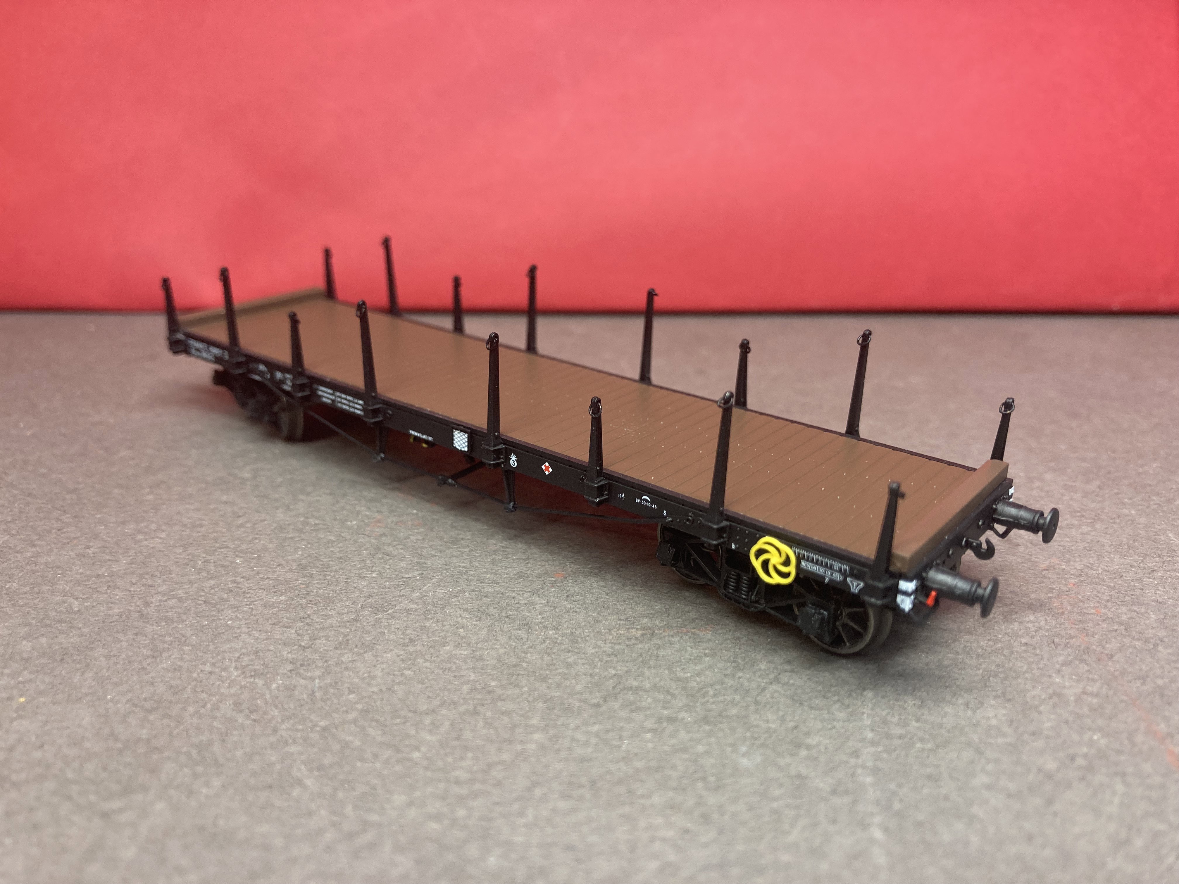 Wagon Plat EST TP à Ranchers – REE Modèles WB-543 – échelle HO, Neuf En Boîte