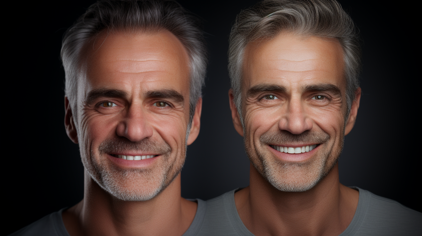 Before and After , Man rediscovers his smile