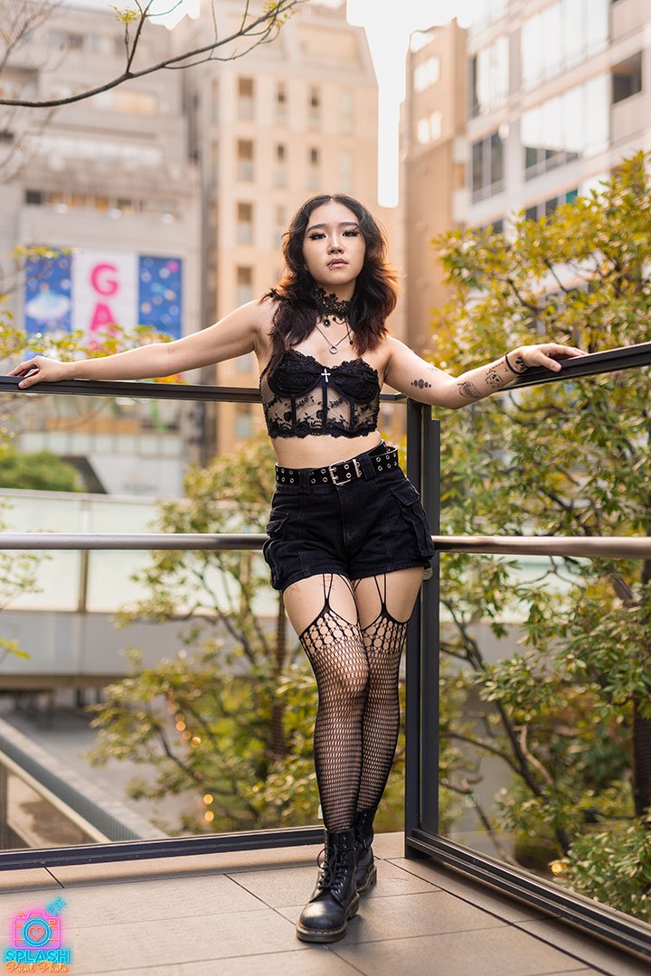 Nami Hanma modeling in Akihabara, Tokyo, Japan