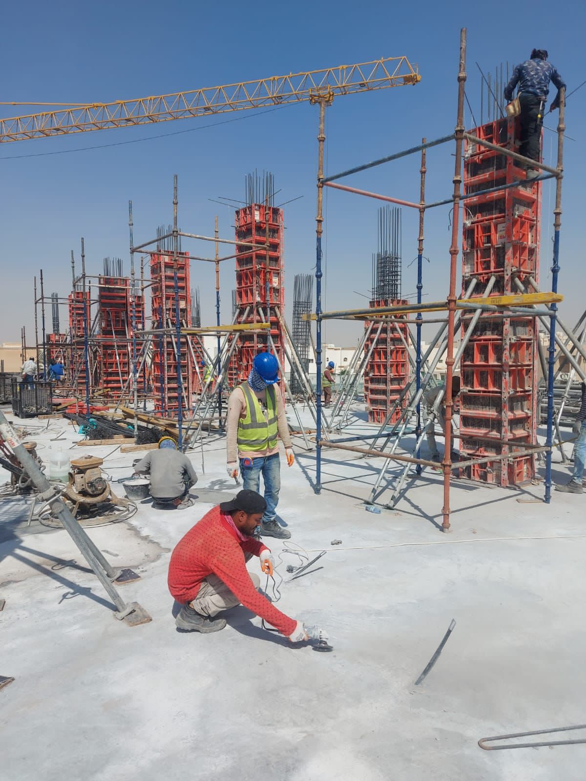 Implementation of the concrete structure