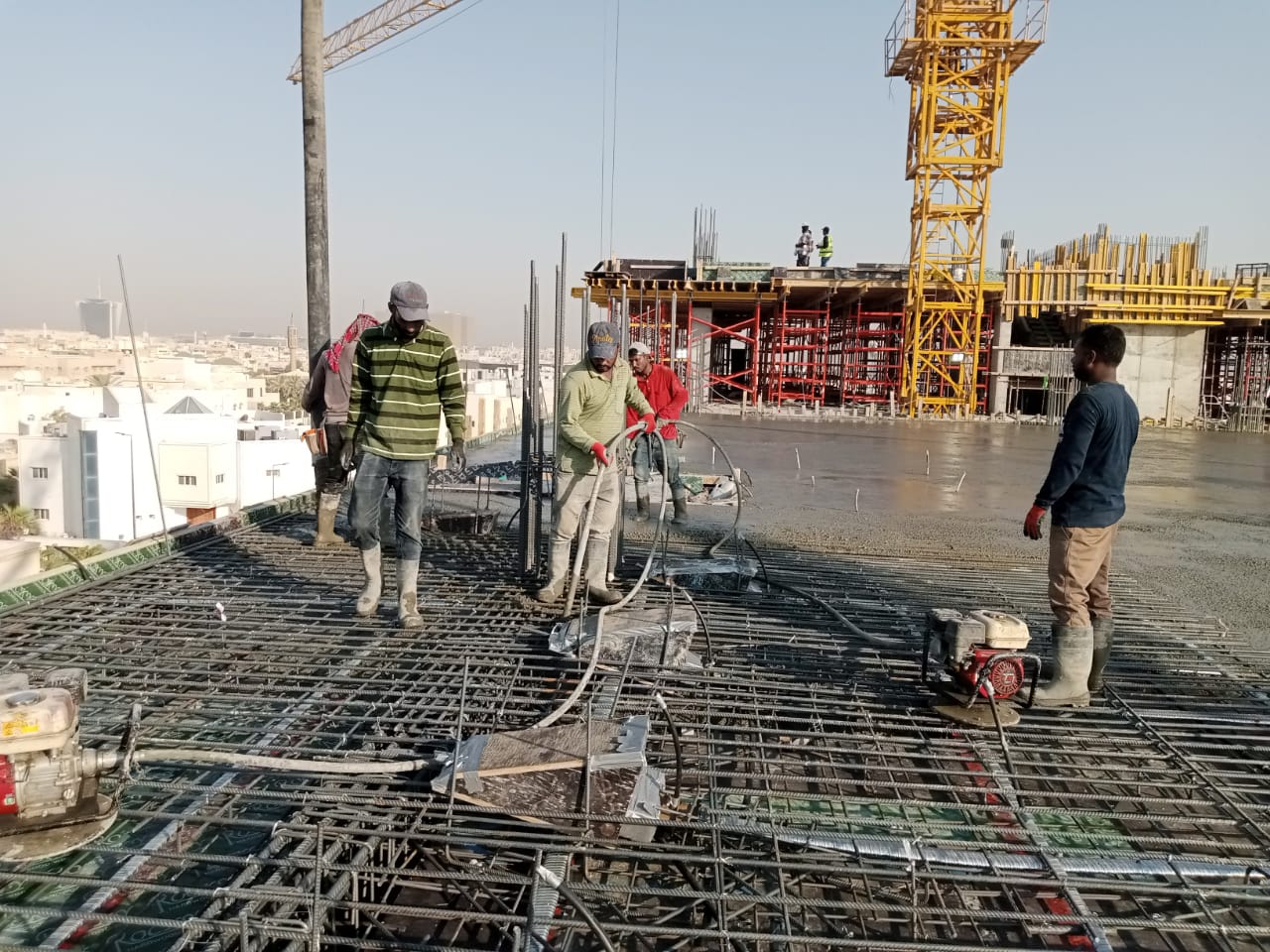 Implementation of the concrete structure