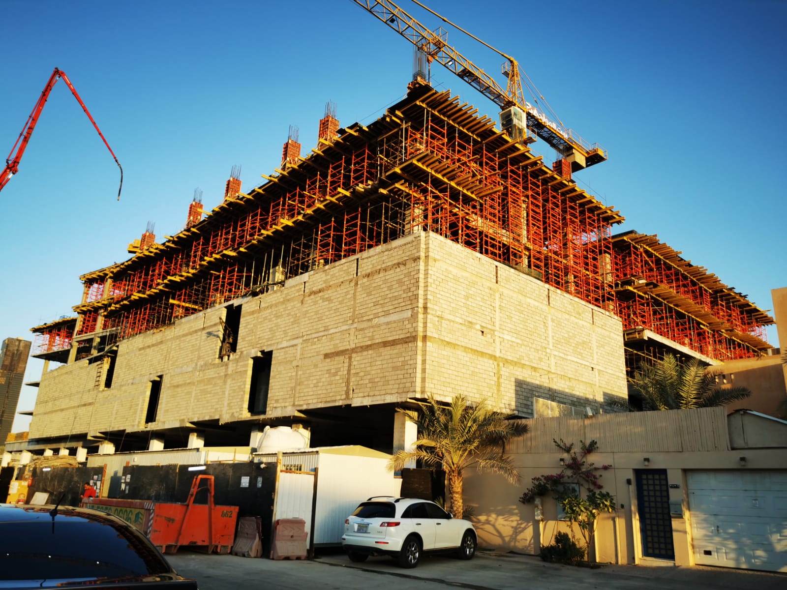 Implementation of the concrete structure